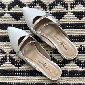 Chinese Laundry Women's White Mules